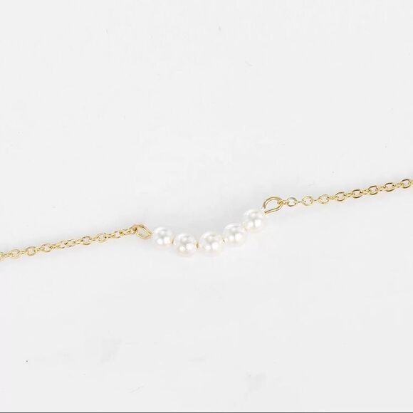 Brand New Two Gold Adjustable Dainty Necklaces For Layering, Tarnish Free - Picture 5 of 6